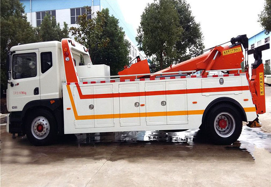 東風D9 CLW5162TQZD5一拖一清障車