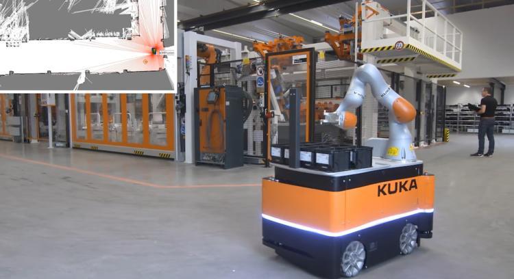 工厂里的机器人如何做到自动驾驶和零半径转弯